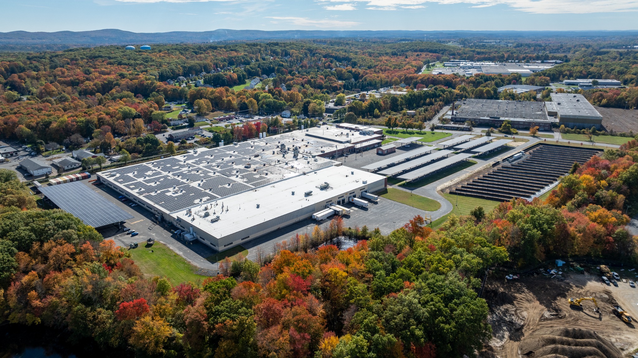 Aerial / Commercial site and surrounding landscape