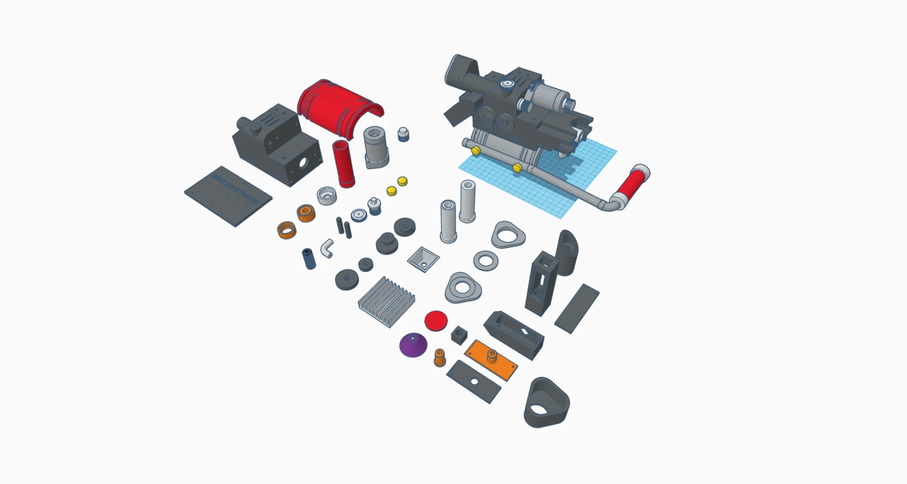 Gauntlet printable components